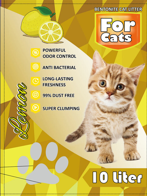 Kemasan Bentonite aroma Lemon